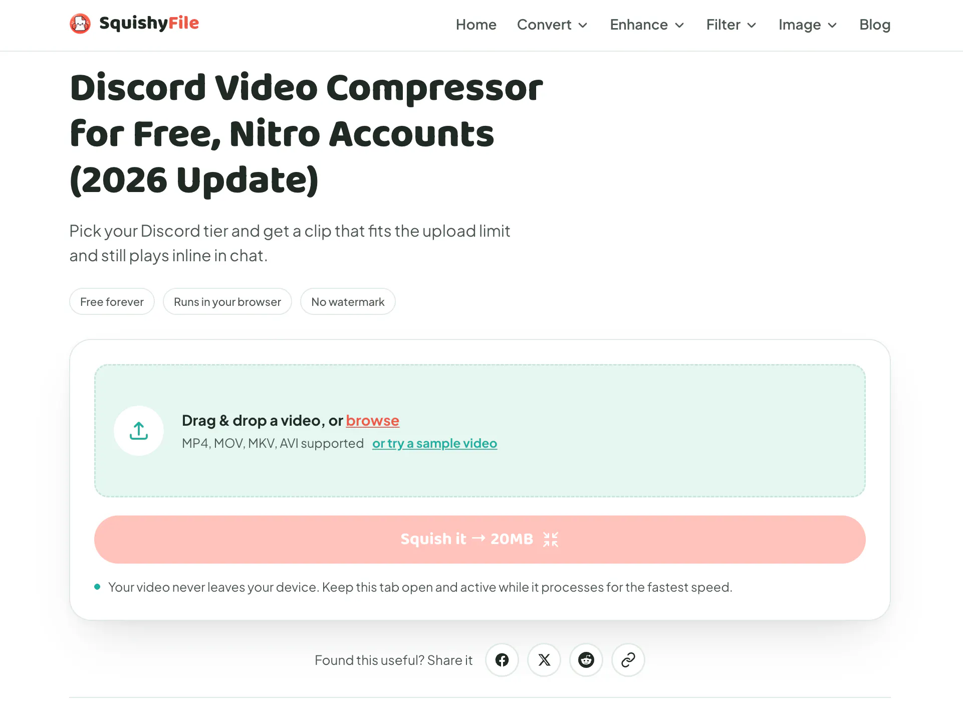 Discord Video Compressor by SquishyFile gallery image