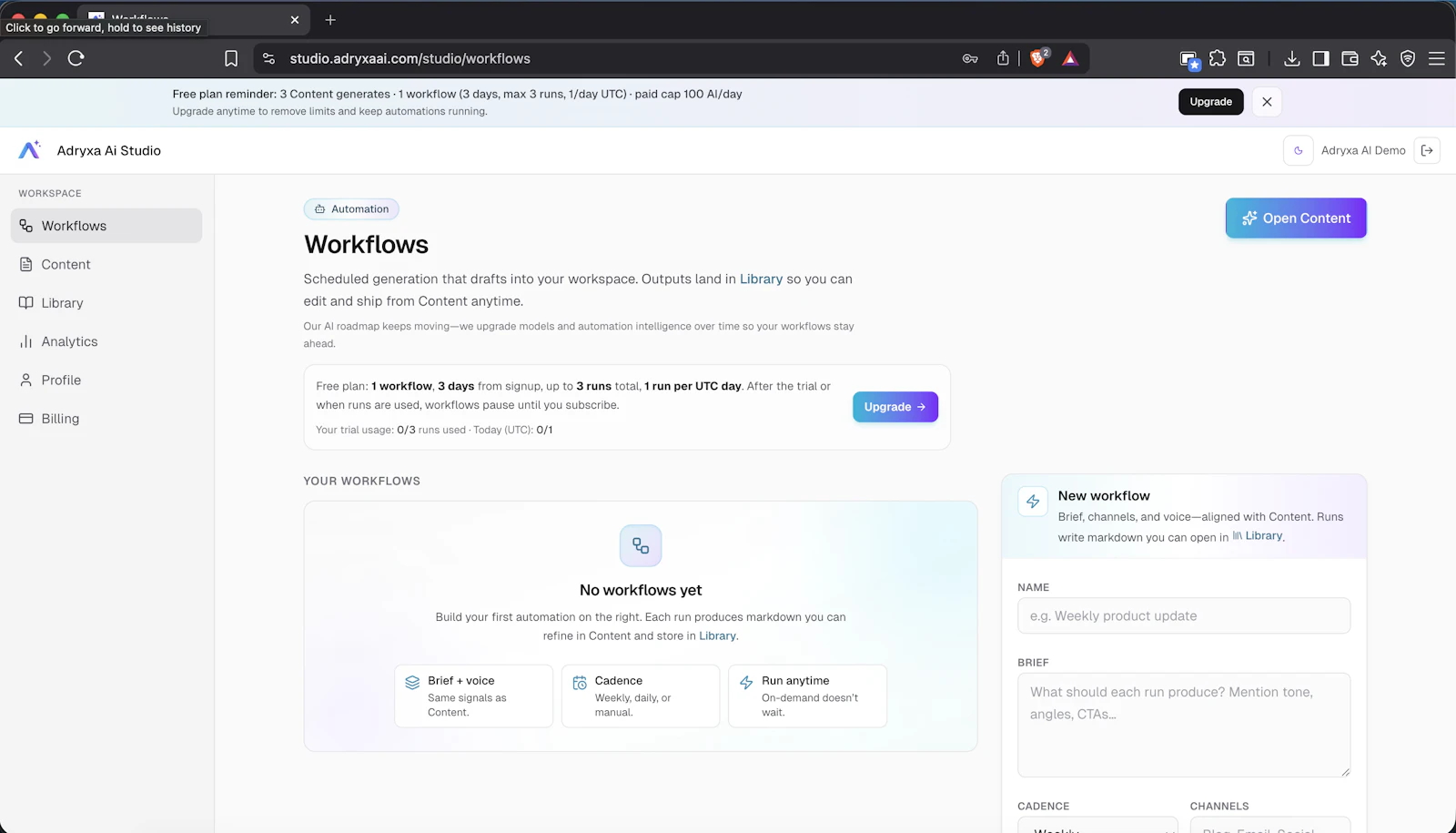 Adryxa AI Studio screenshot 3