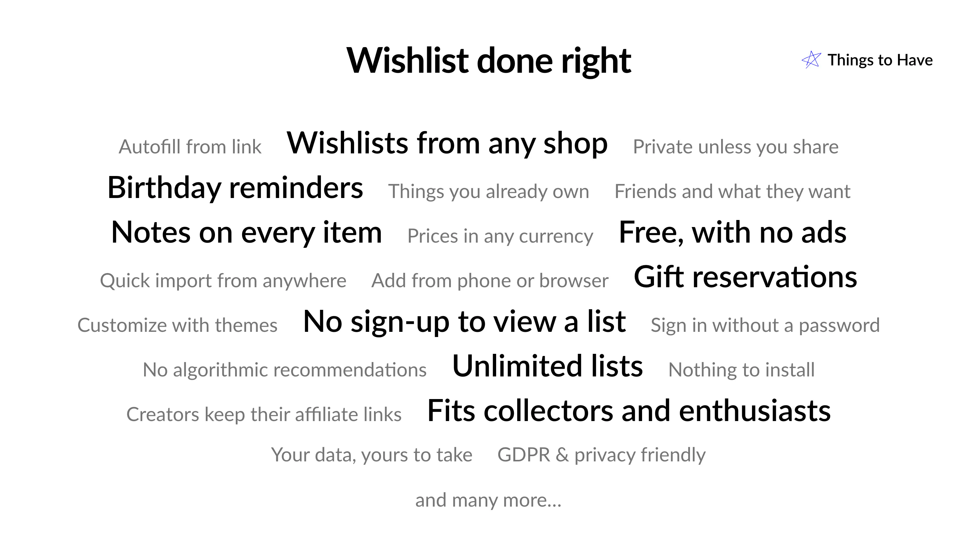 Things To Have screenshot 5