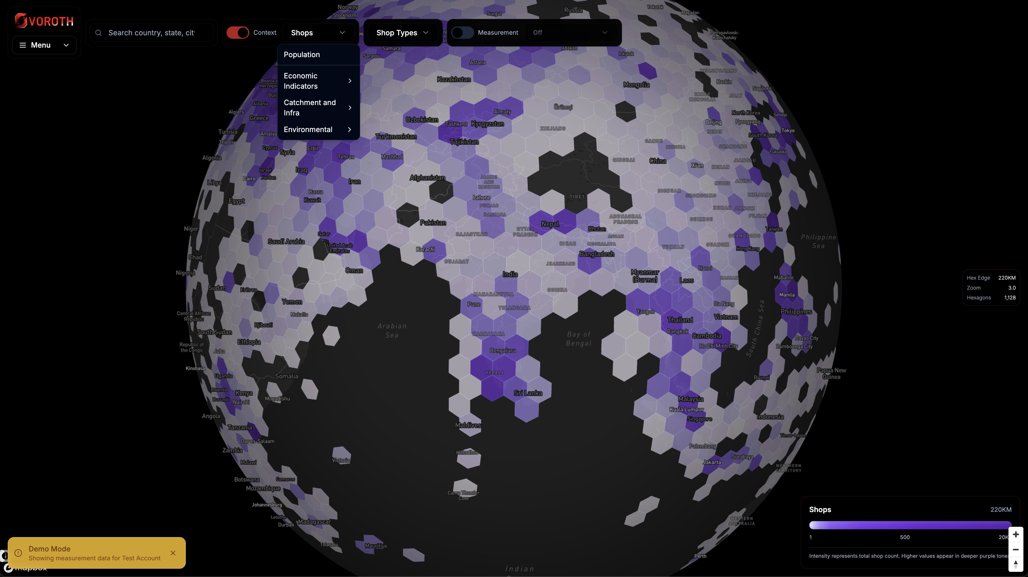 Voroth Market Intelligence - Screenshot 2 showing product features and functionality