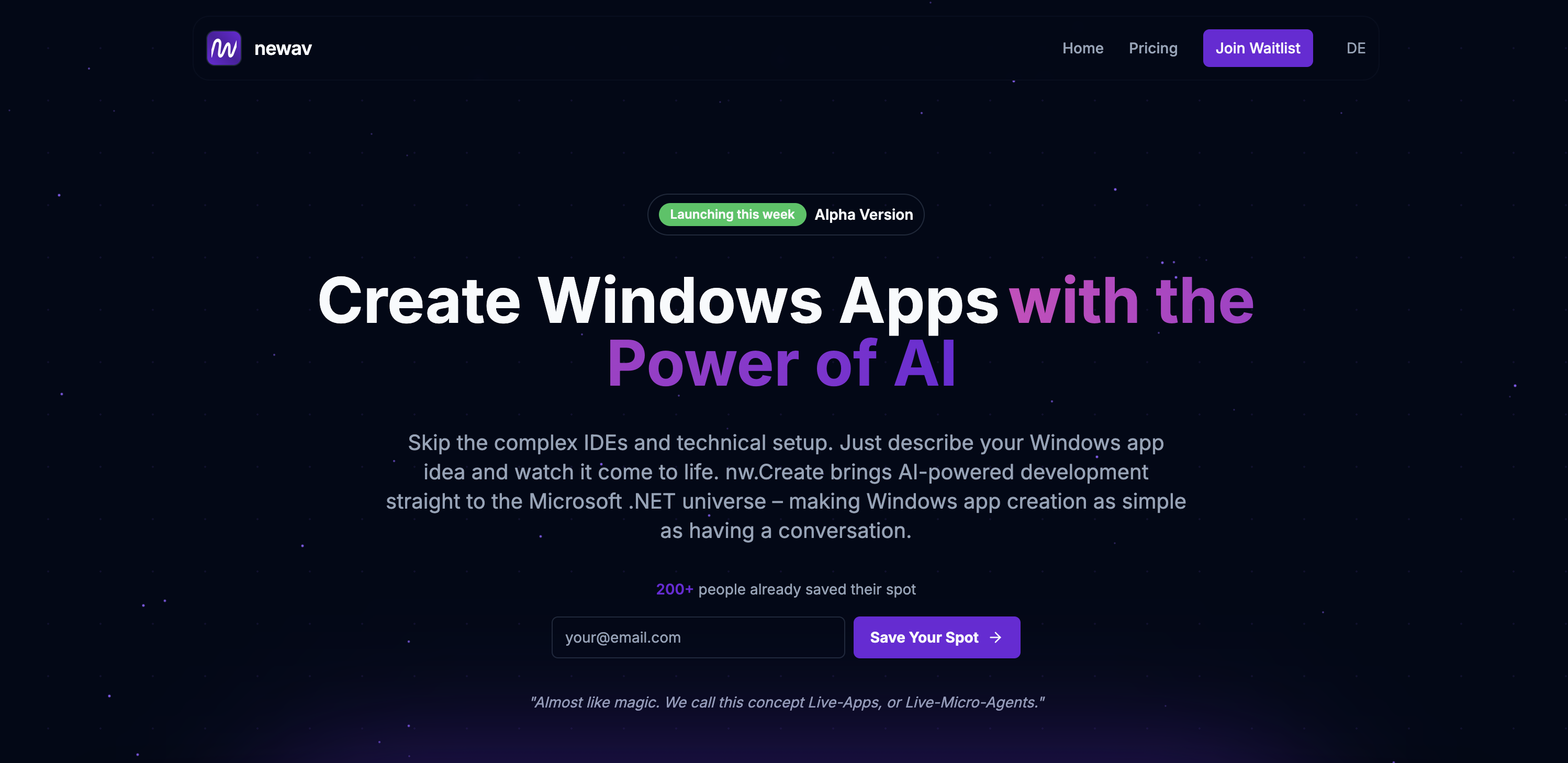 nw.create - Maak Windows AppWith de kracht van AI media 1