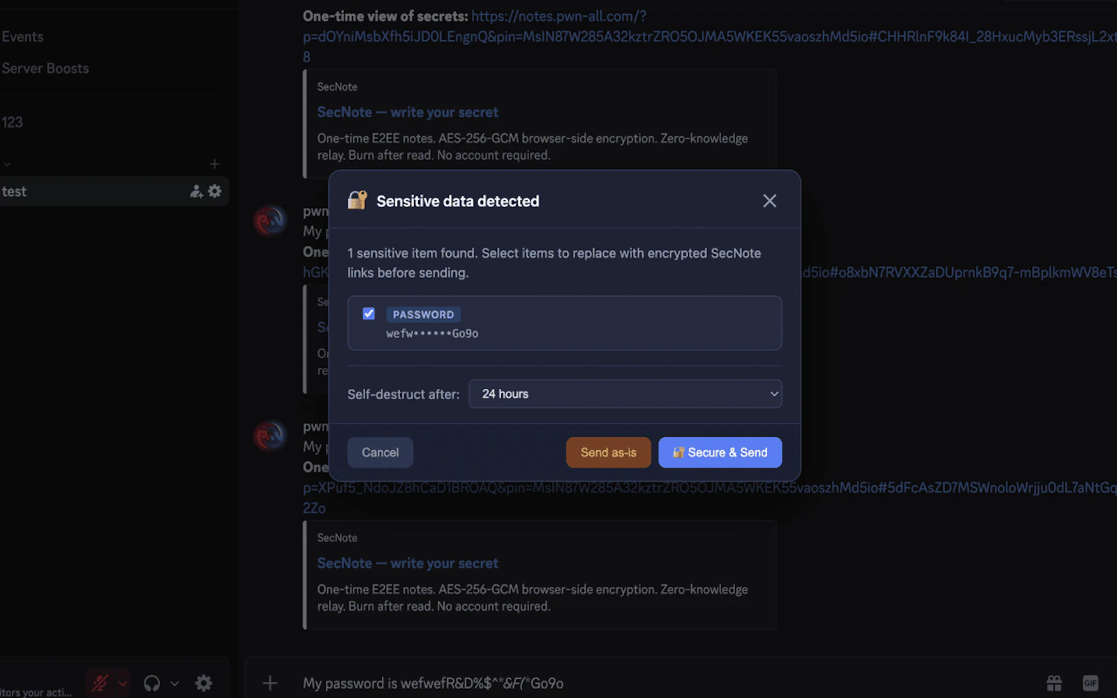 SMP — Secure Message Plugin screenshot 5