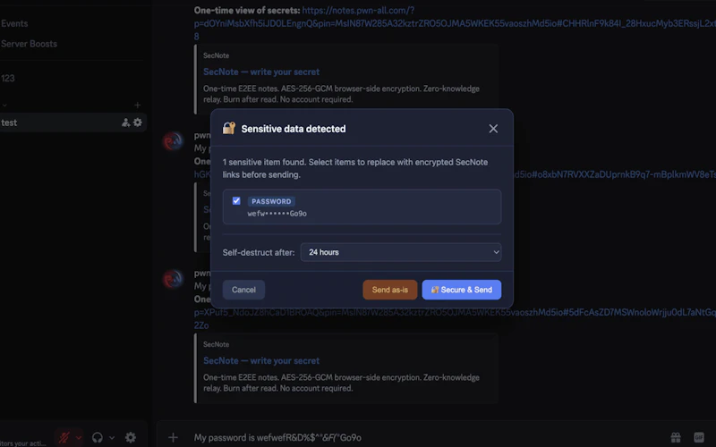 SMP — Secure Message Plugin screenshot 5