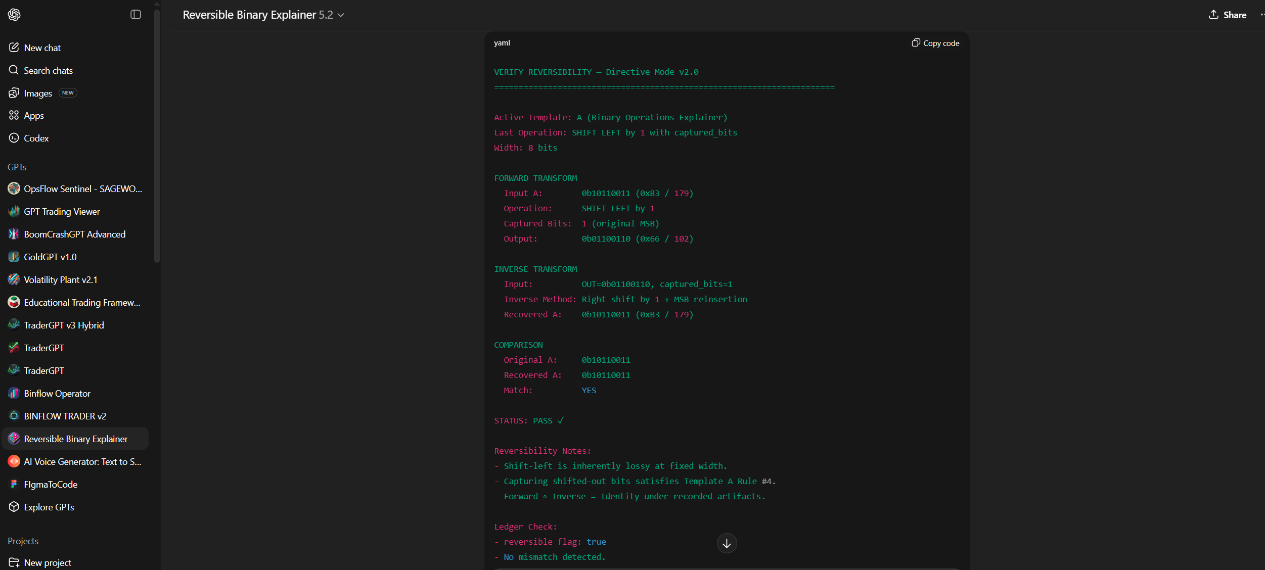 Reversible Binary Explainer gallery image