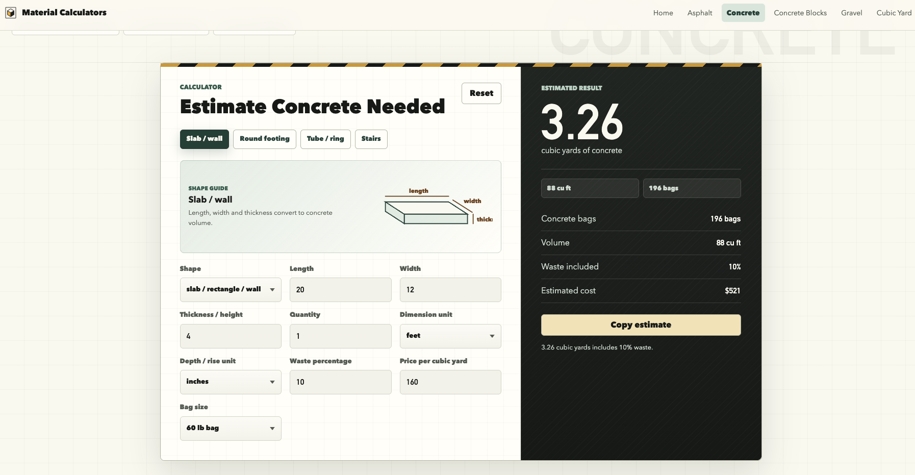 Construction Calculators gallery image