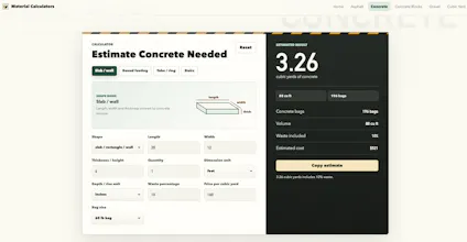 Construction Calculators gallery image