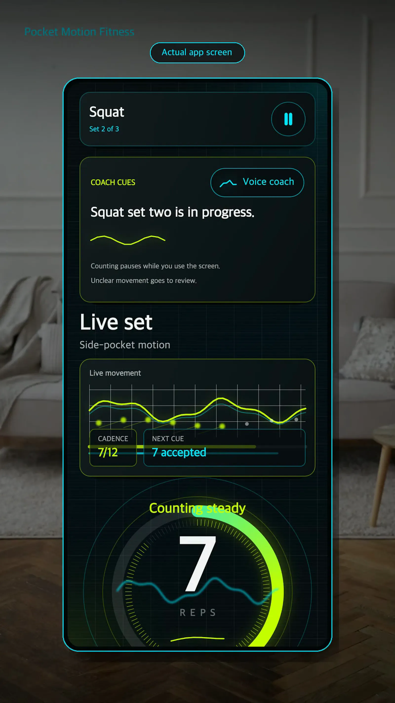 Pocket Motion Fitness screenshot 3