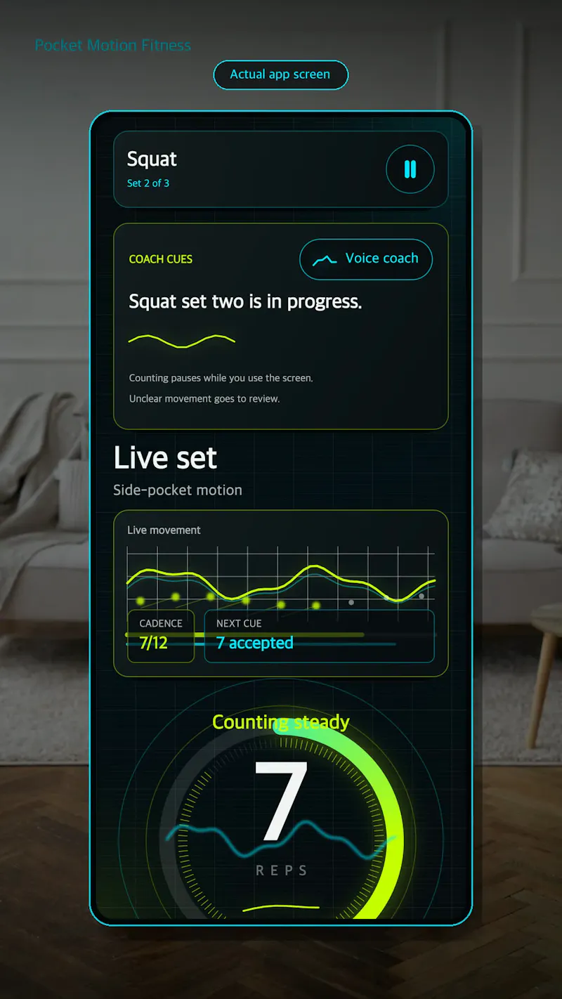 Pocket Motion Fitness screenshot 3