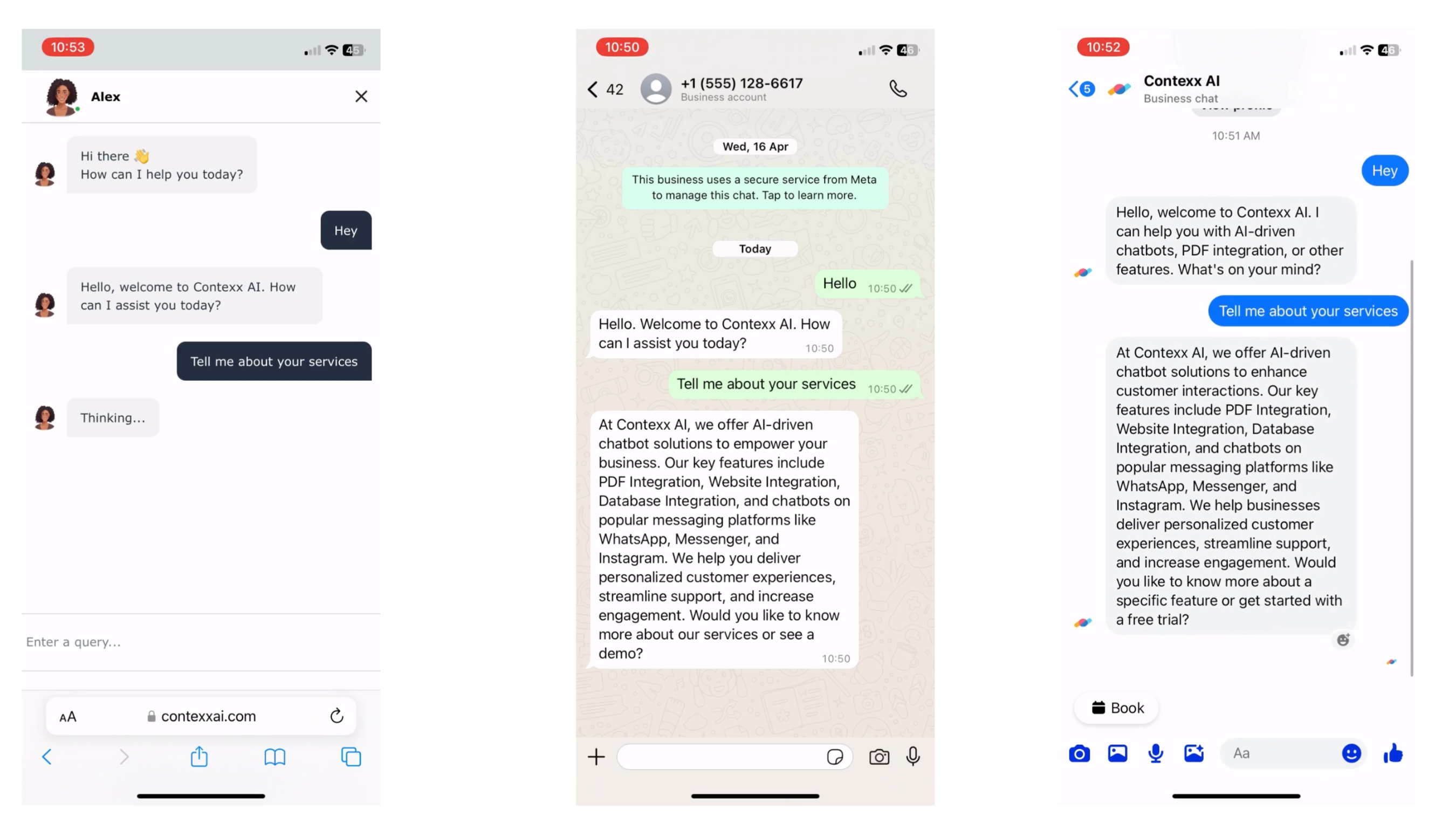 Média Contexx ai - Chatbots IA multilingues intelligents pour le support client 3