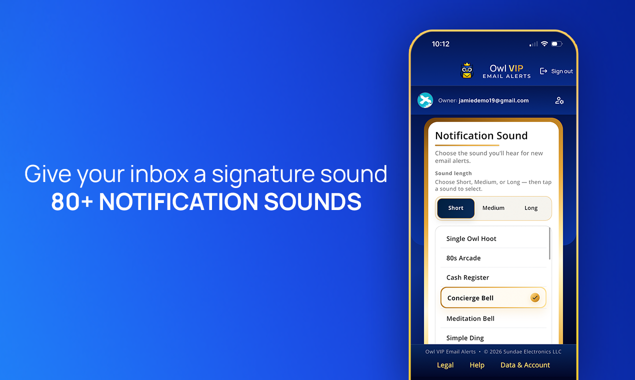 Owl VIP Email Alerts gallery image