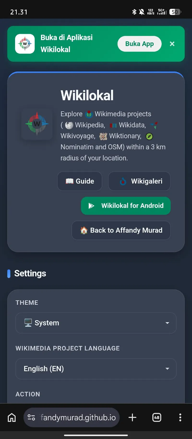 Wikilokal screenshot 3