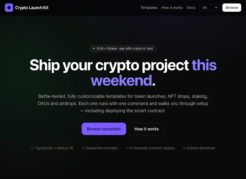 Crypto Launch Kit screenshot 1