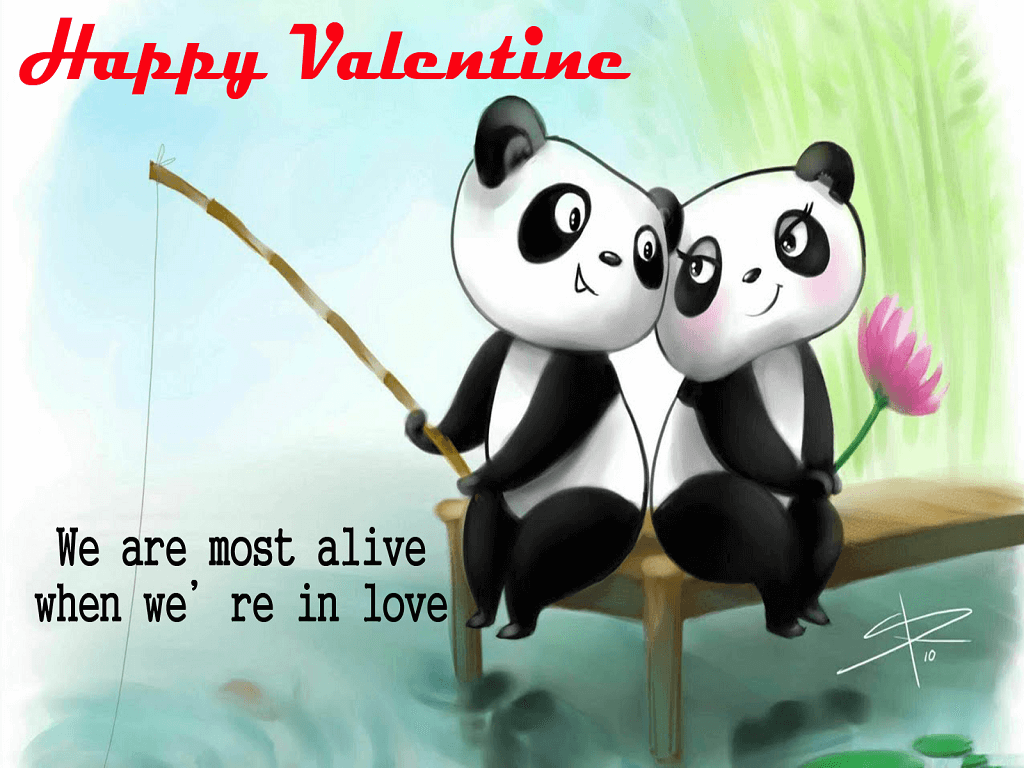 Valentine Romantic Couple Quotes Wallpaper gallery image