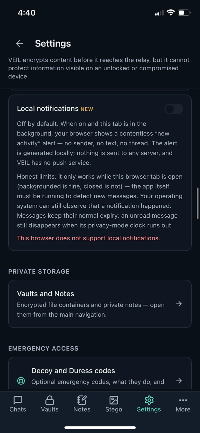 VEIL - More than Encrypted Messaging screenshot 18