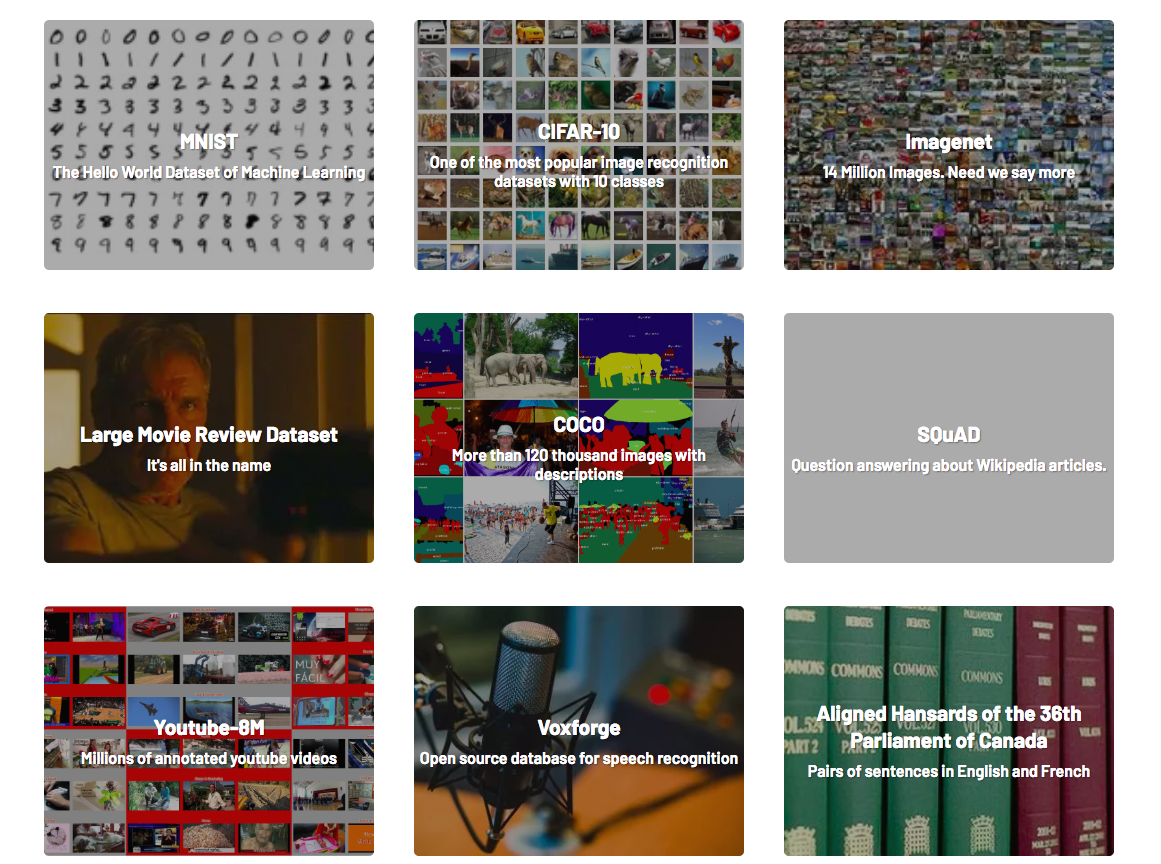 Best Machine Learning Datasets gallery image