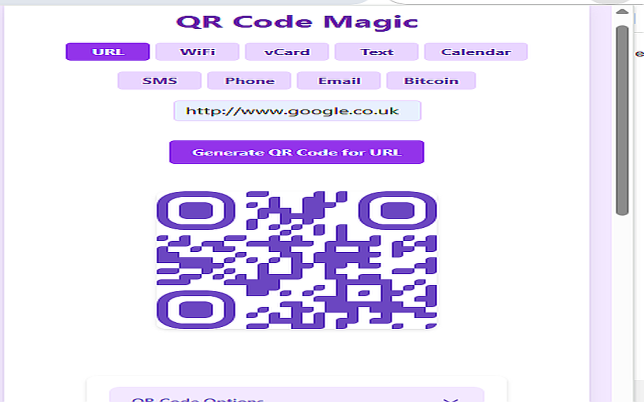Media Kod QR Magic - Menjana kod QR untuk URL, WiFi, VCard, dan teks 1