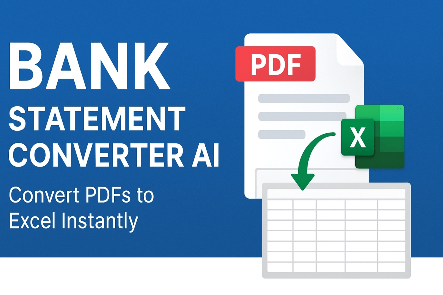 Bank Statement Converter AI - Main screenshot showing features and interface