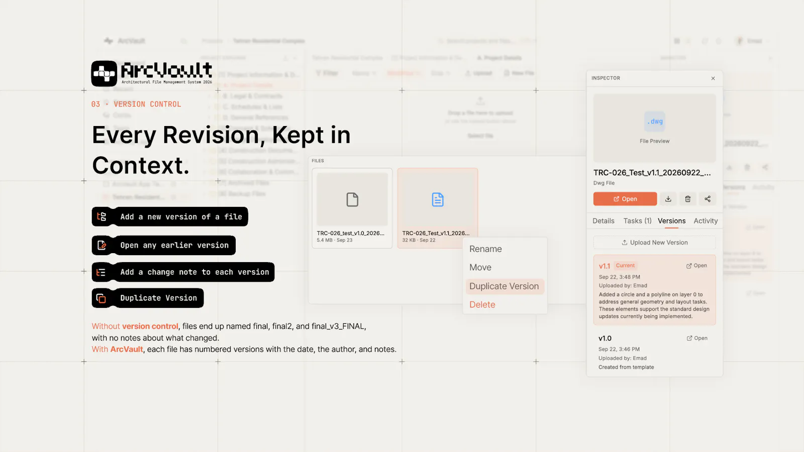 ArcVault — Architecture File Management screenshot 3