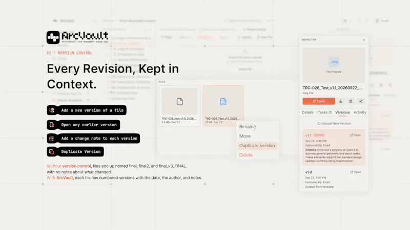 ArcVault — Architecture File Management screenshot 3