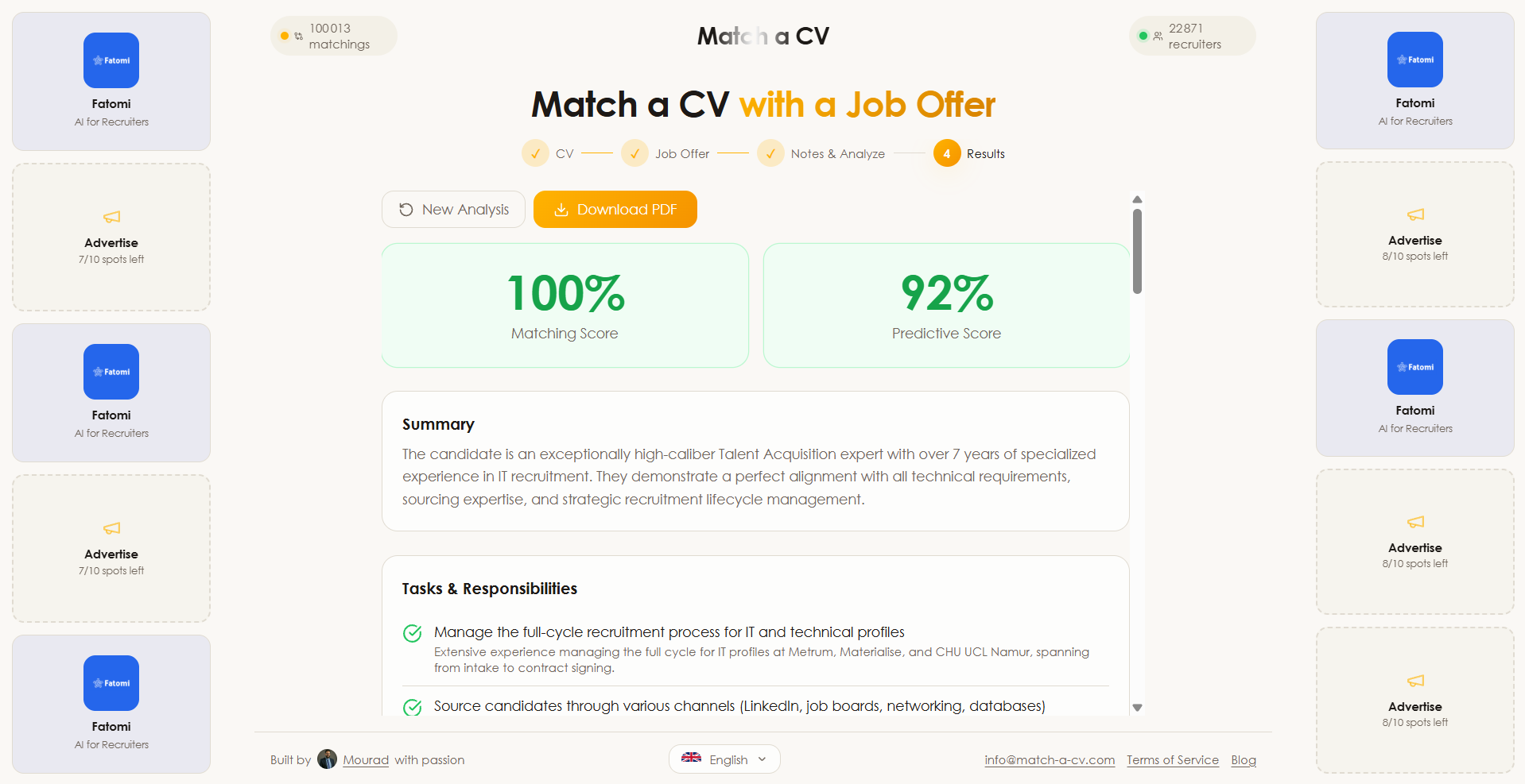 Match a CV gallery image