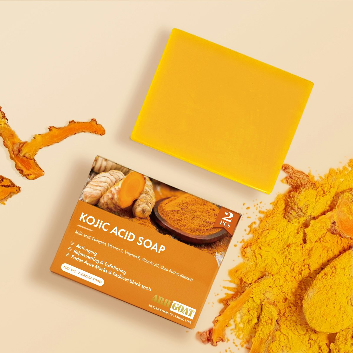 ARHGOAT Kojic Acid Soap