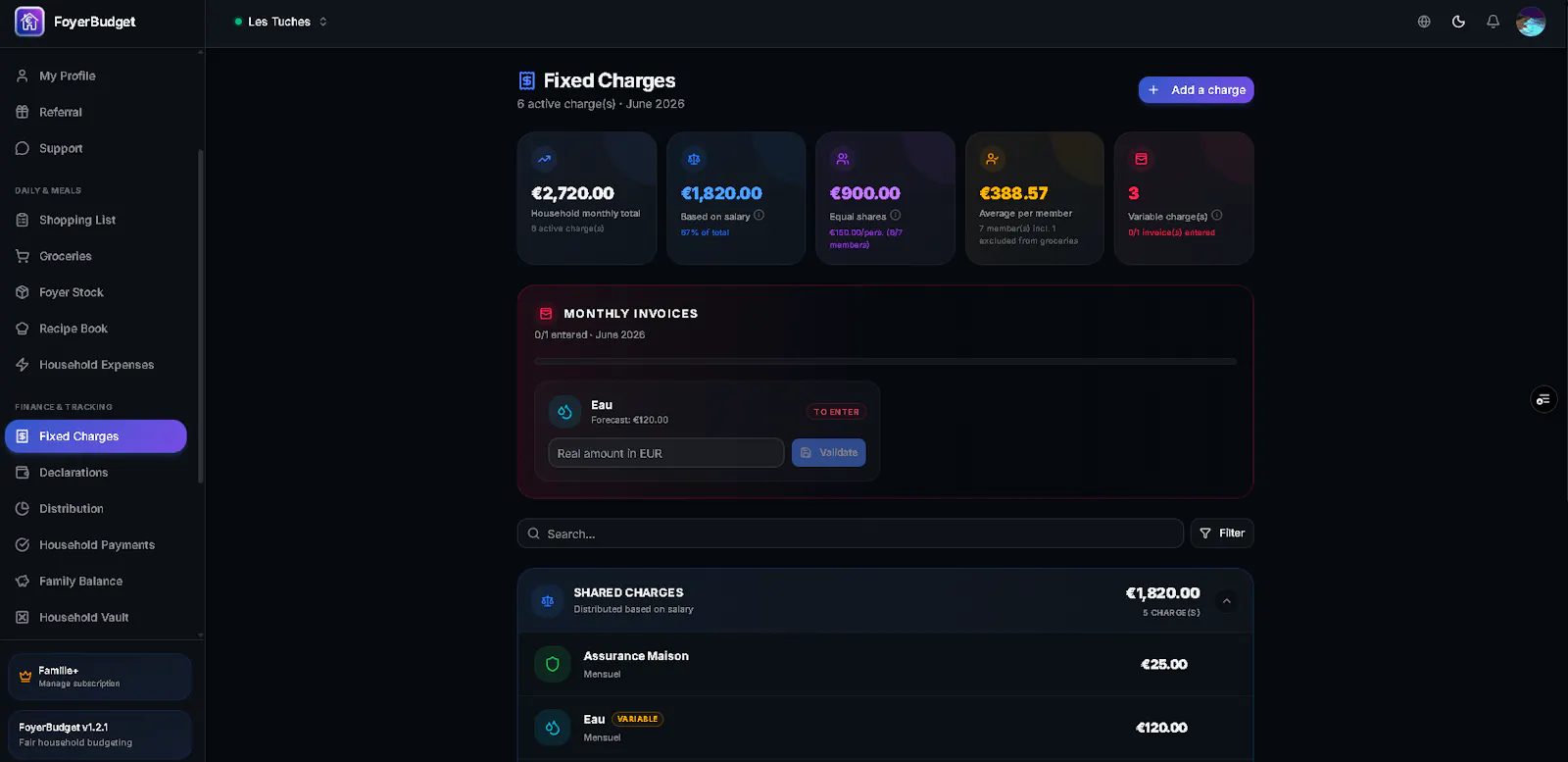 FoyerBudget screenshot 2