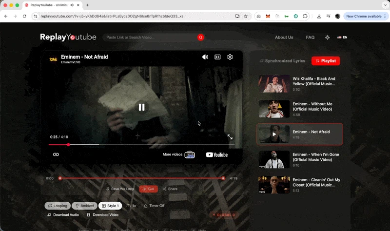 ReplayYouTube screenshot 2