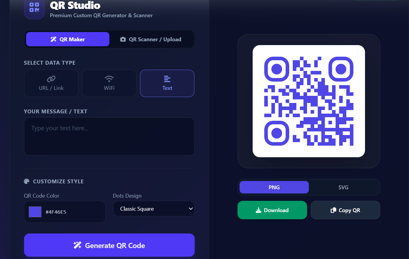 Premium QR Code Studio gallery image