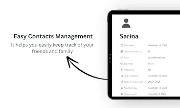 Notion CRM For Personal Life gallery image