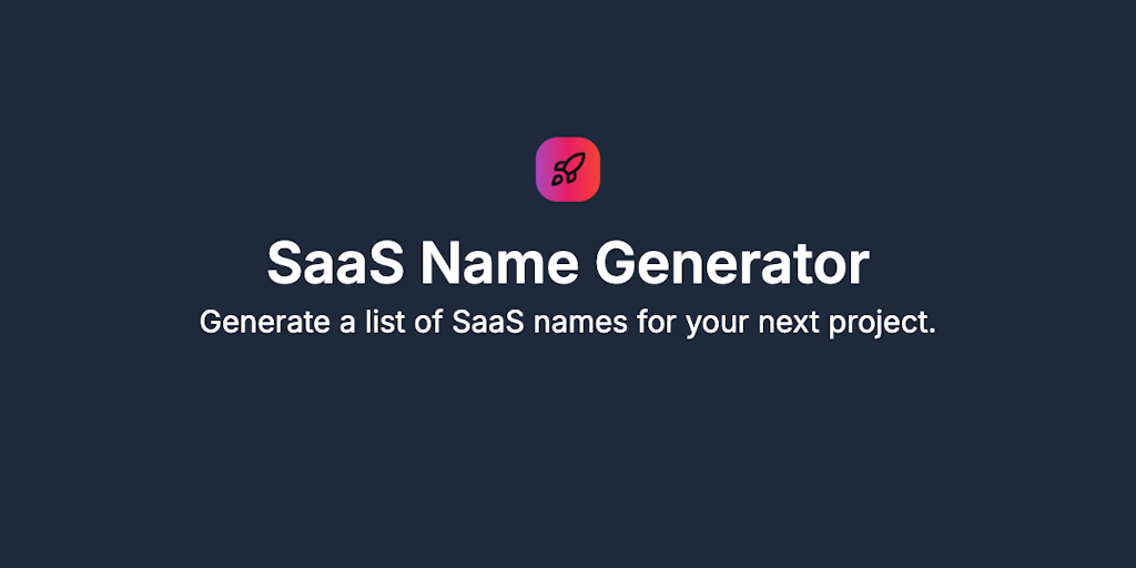 SaaS Name Generator