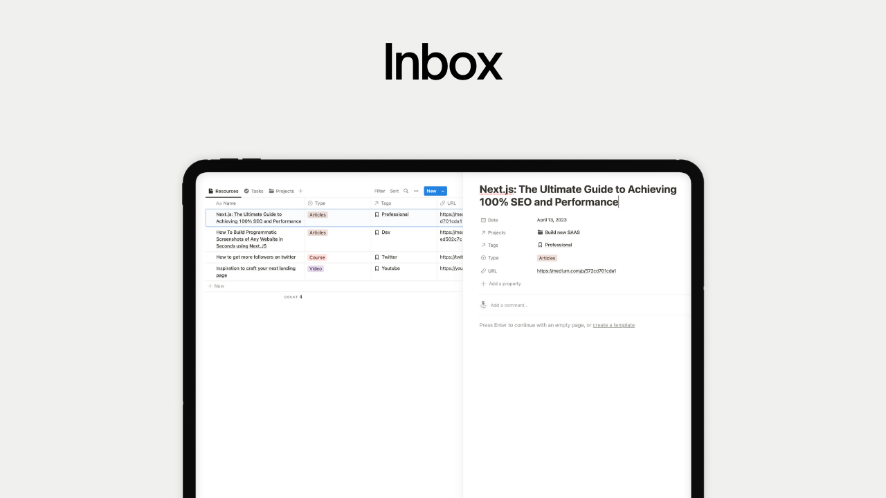 Notion Ultimate Second Brain gallery image