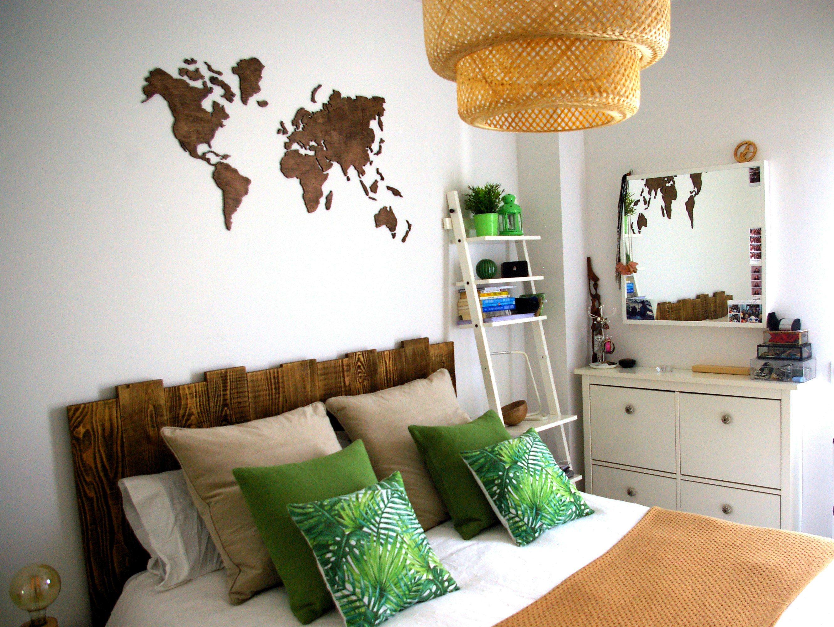 Wooden World Map gallery image