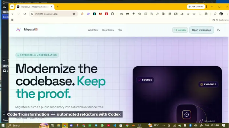 MigrateOS screenshot 1 (video preview)