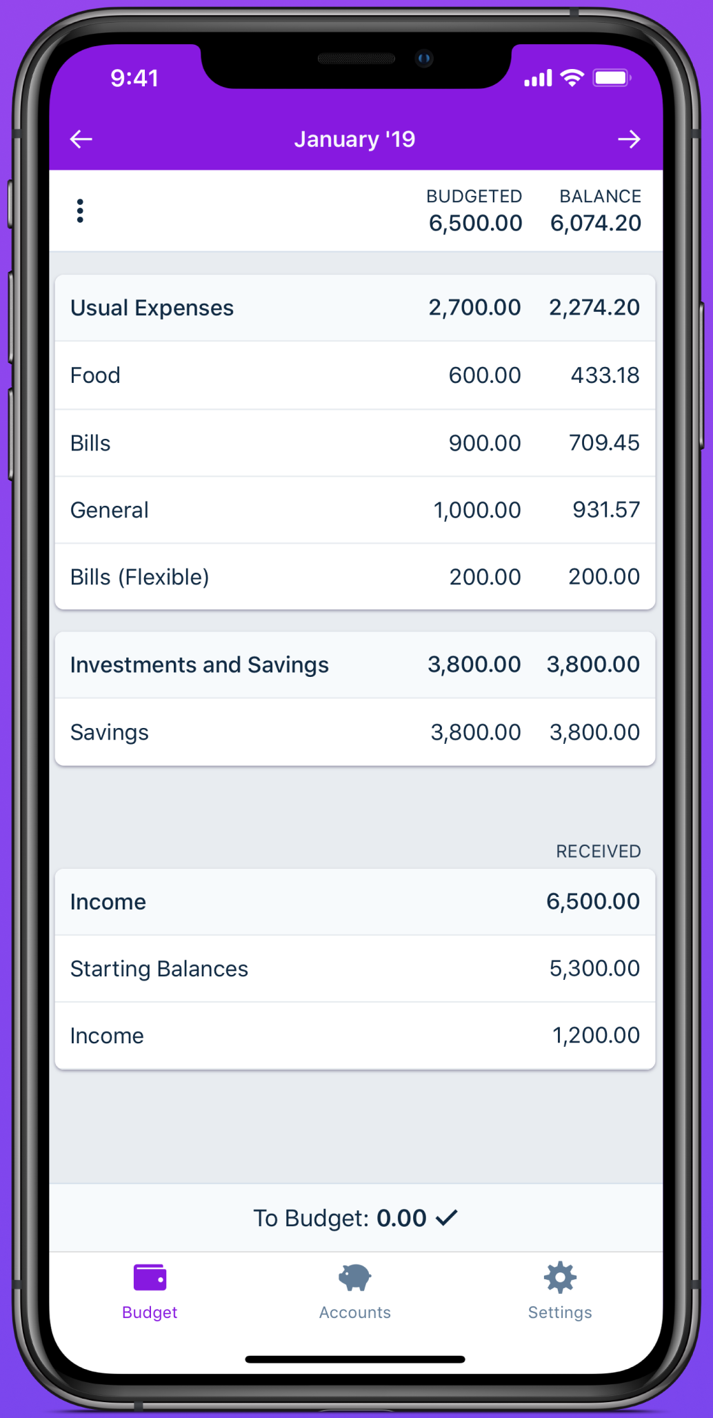 Actual Budget Image