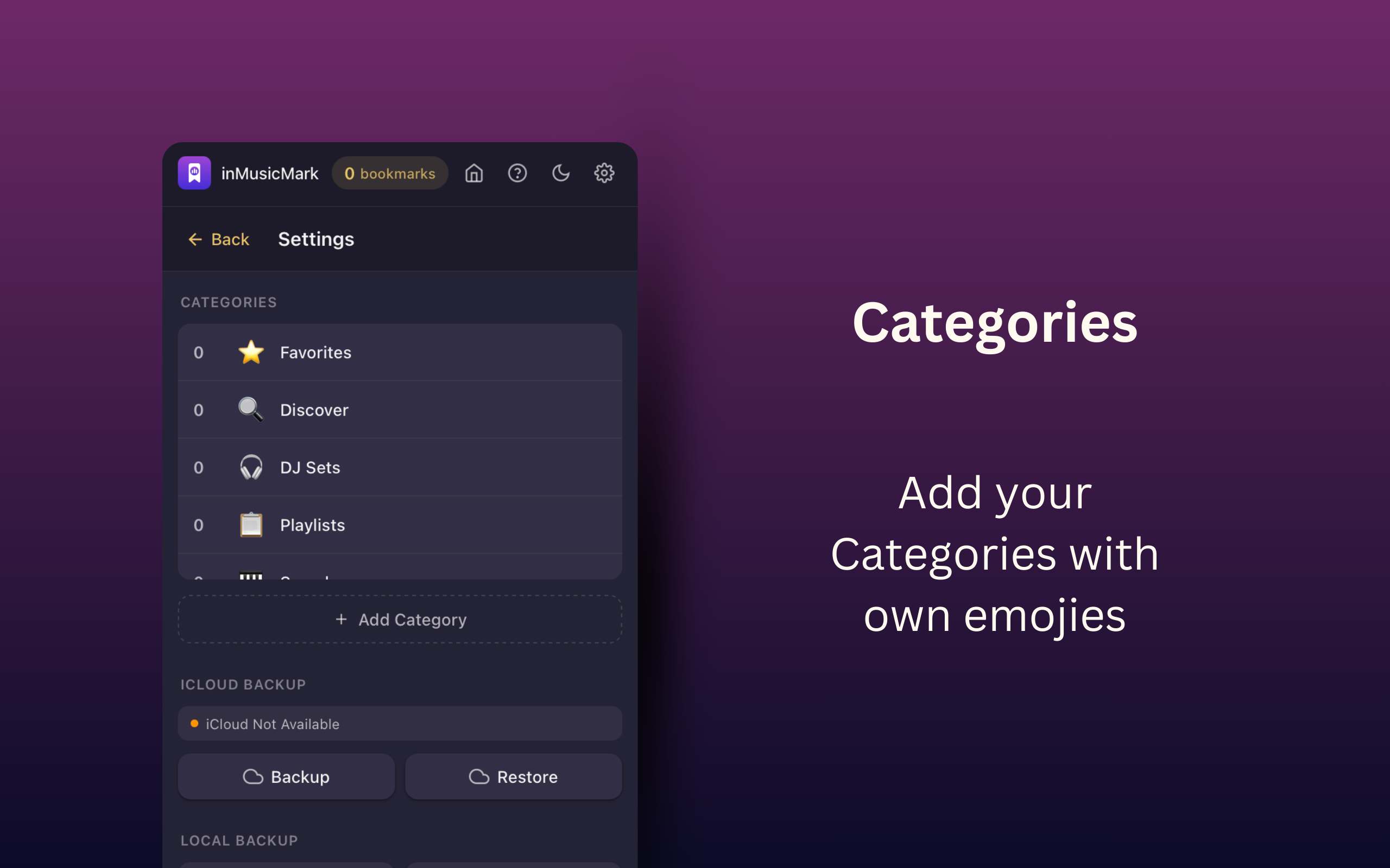 inMusicMark - Screenshot 4 showing product features and functionality