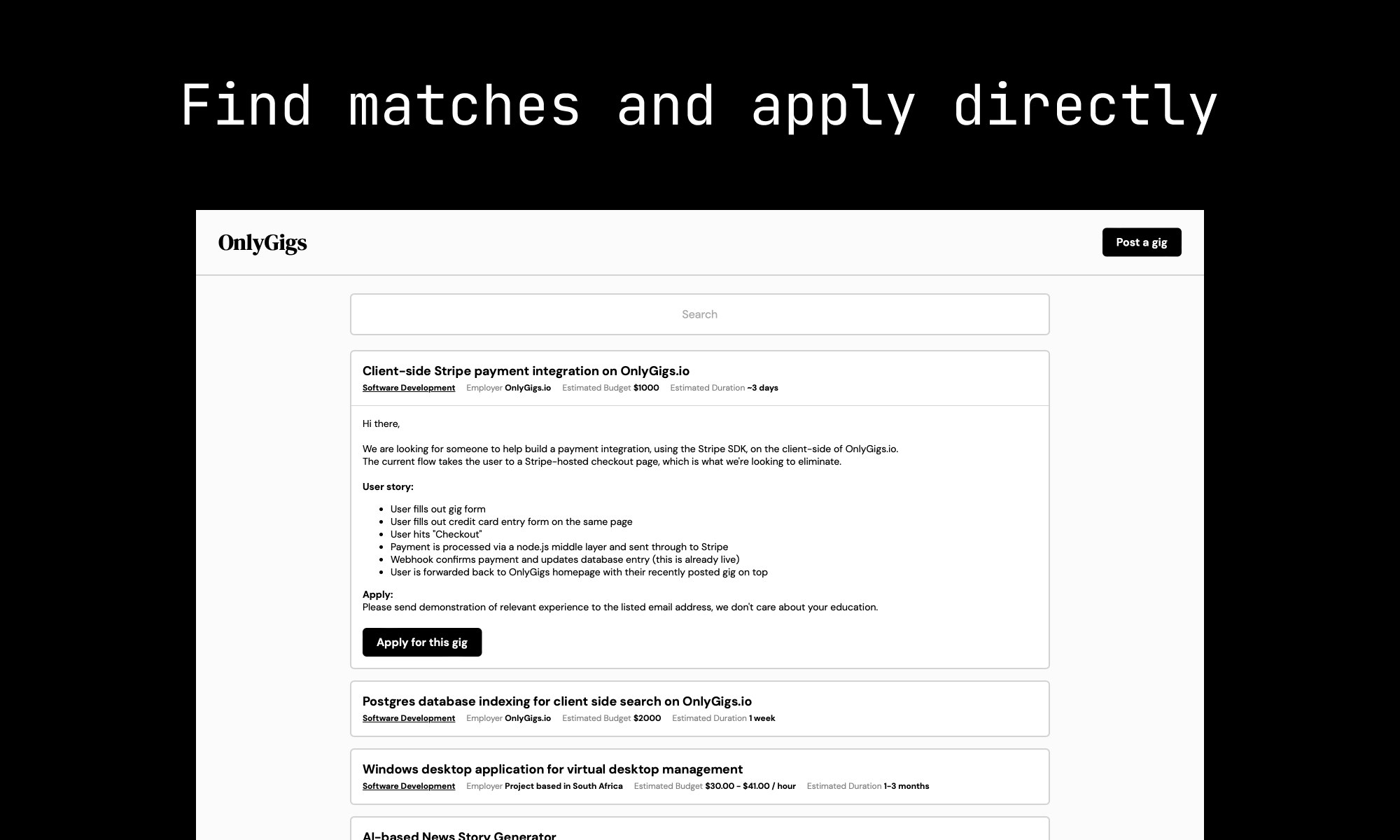 OnlyGigs.io - काम, जब आप चाहते हैं, जहां आप चाहते हैं मीडिया 2