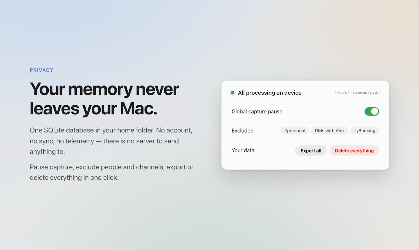 Ultramemory screenshot 5