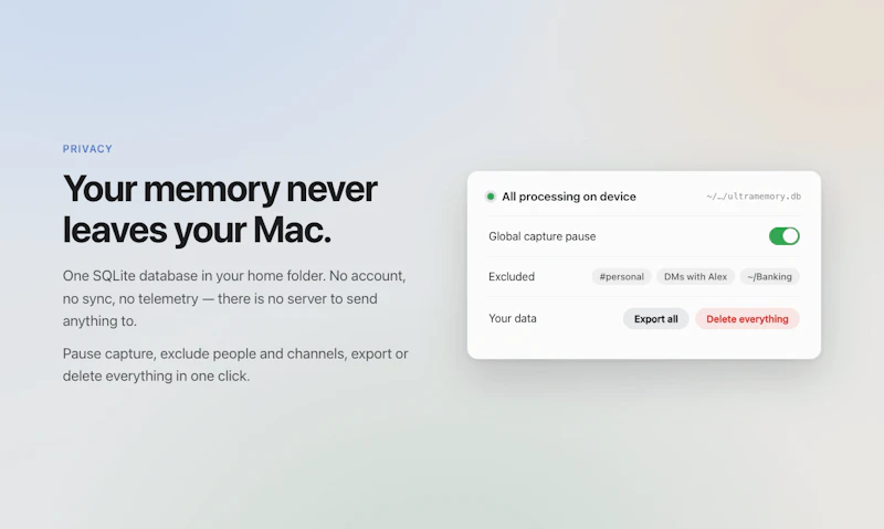 Ultramemory screenshot 5
