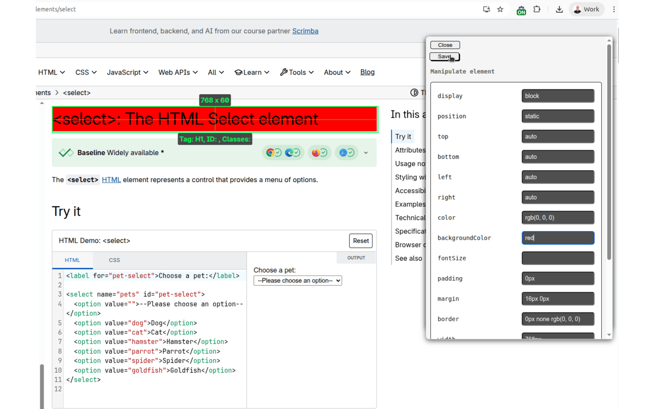 CSS Peek gallery image