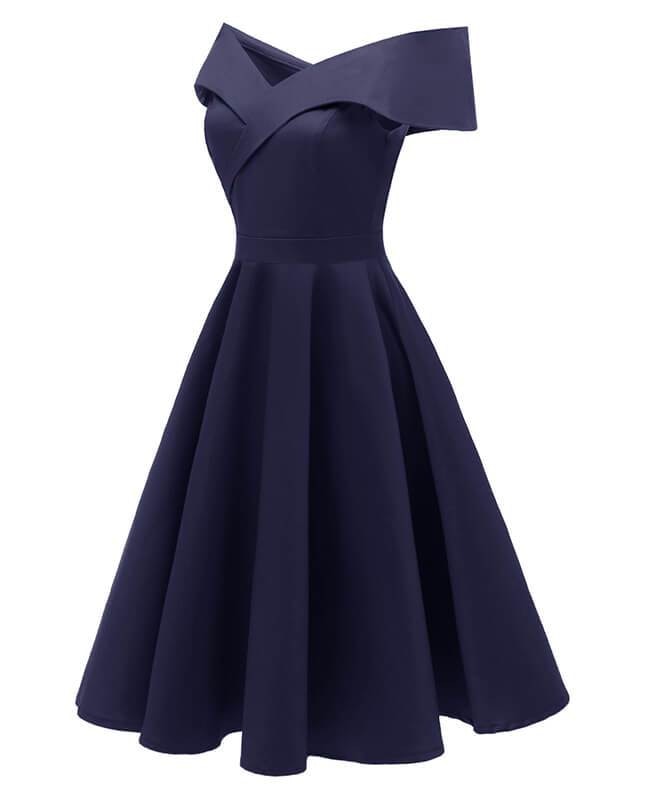 Sleeveless A-Line Cocktail Vintage Dress gallery image