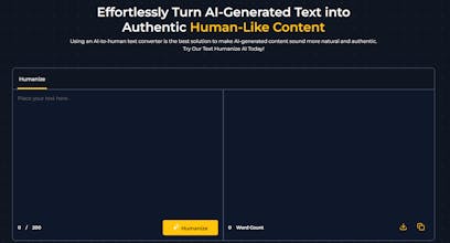 Text Humanize Ai-Best AI Humanizer Tool gallery image