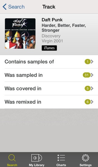 WhoSampled for iOS gallery image