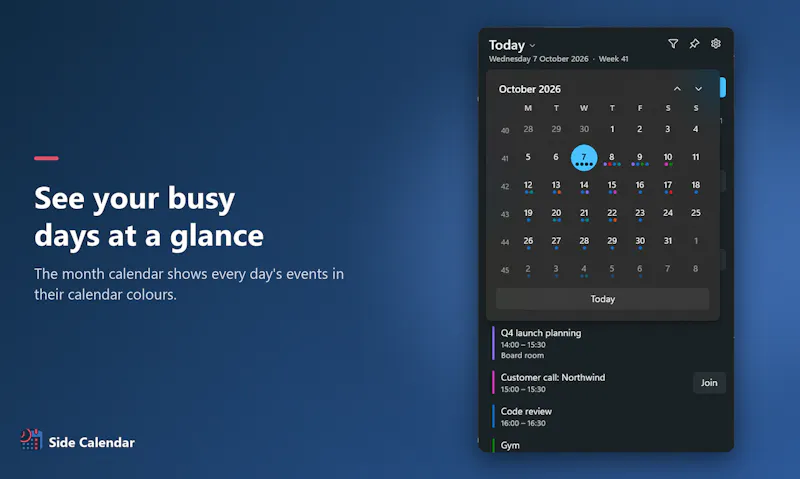 Side Calendar for Windows screenshot 7