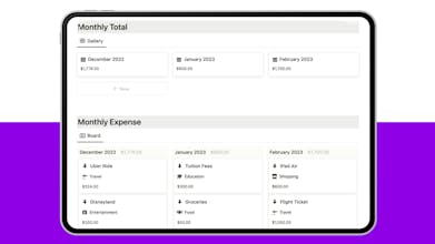 Enhance budget planning with our user-friendly Expense Tracker template
