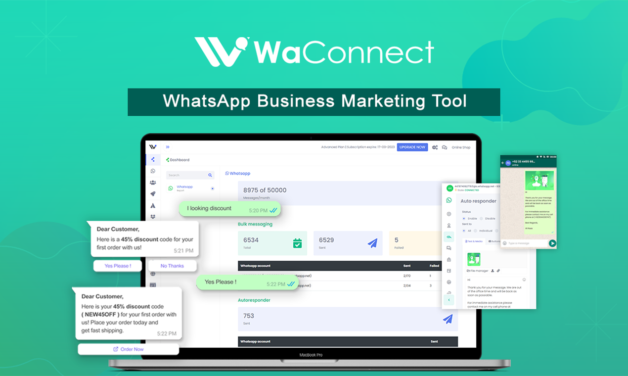 waconnect - AIベースのWhatsApp Business Marketing&Automation Toolメディア2