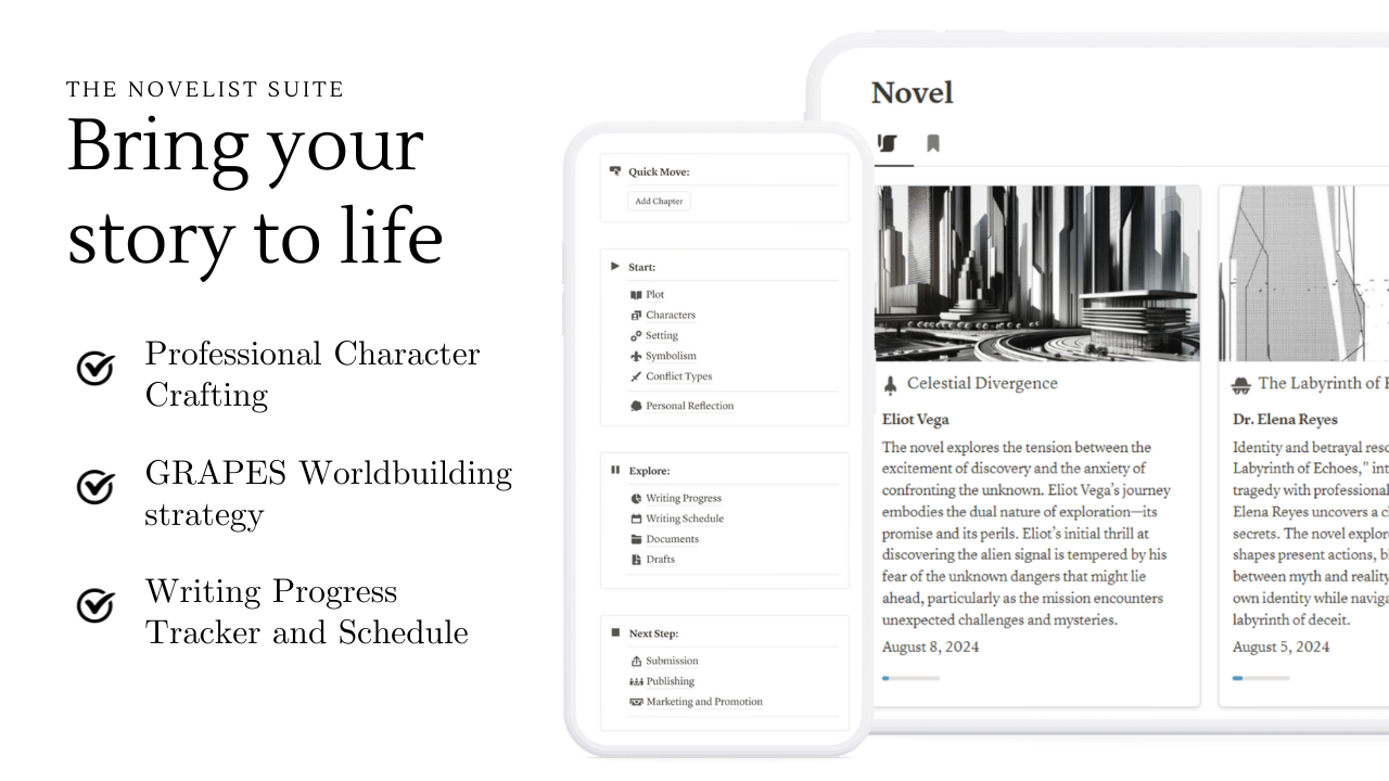 The Ultimate Novelist Dashboard gallery image