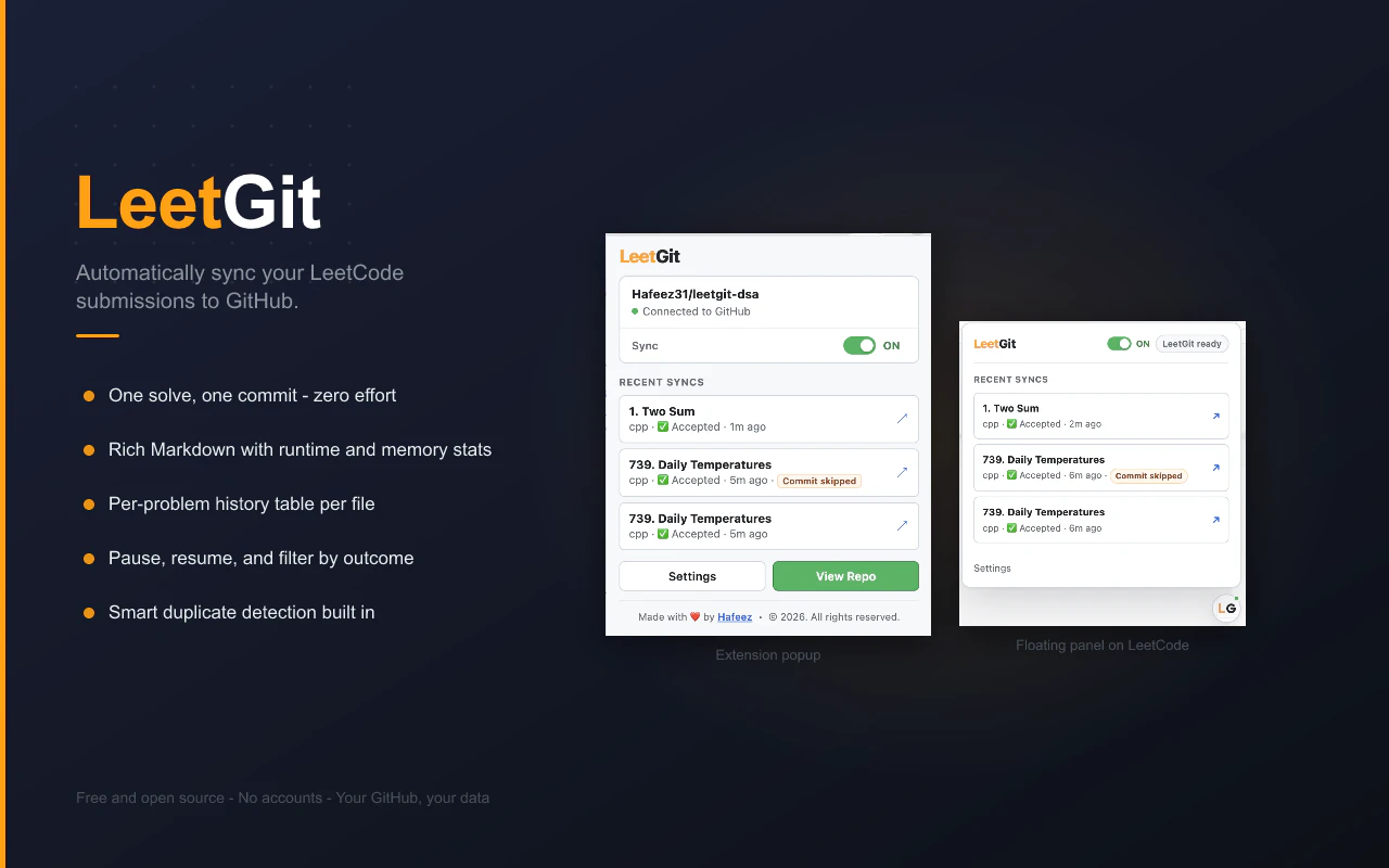 LeetGit screenshot 2