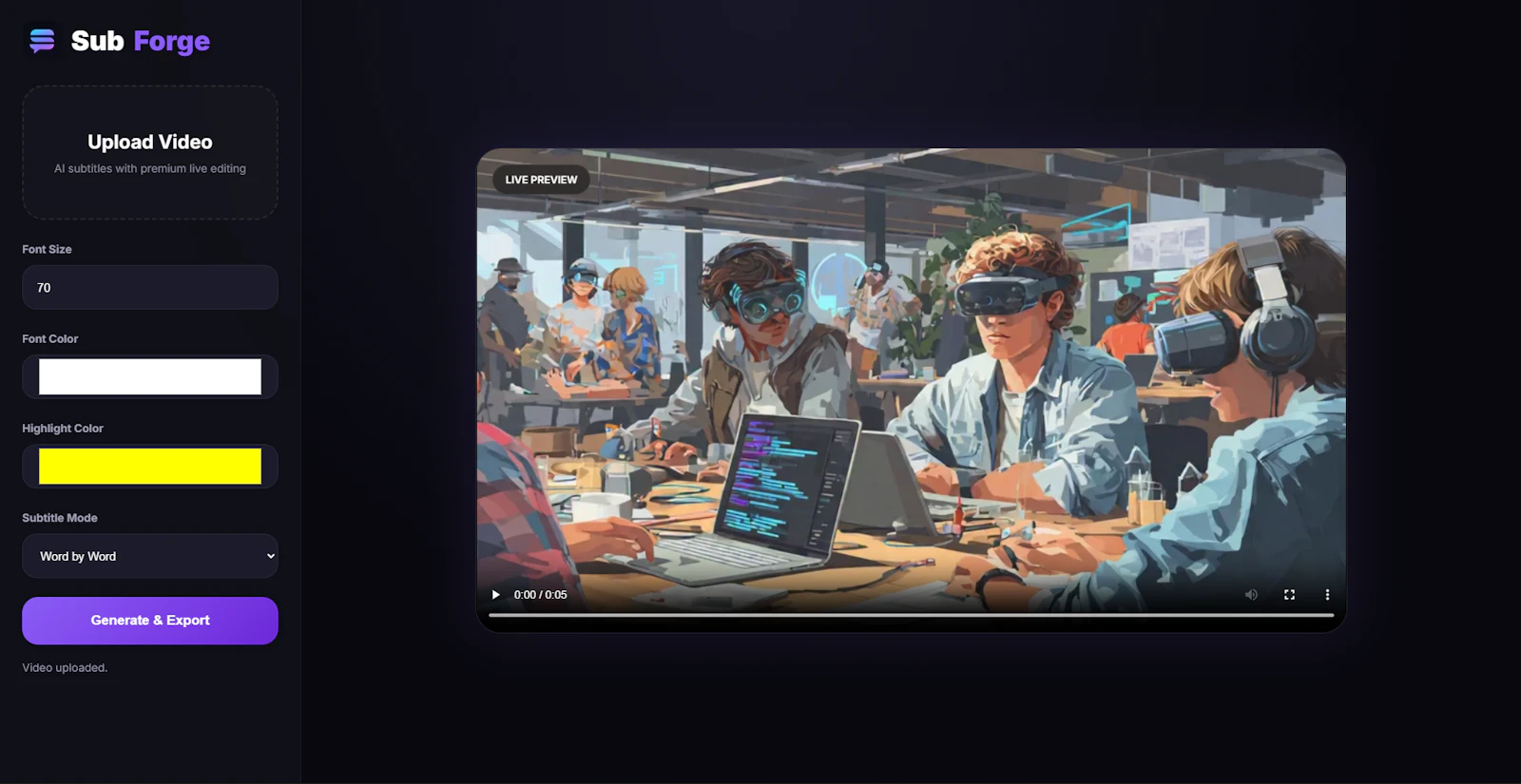 SubForge screenshot 4