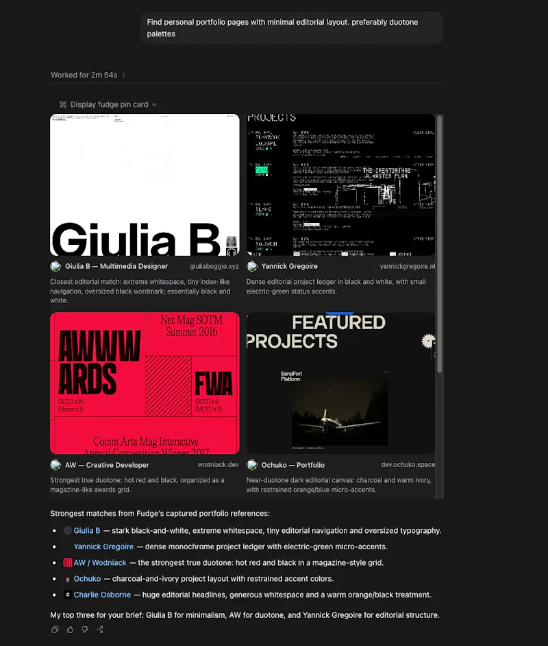 Fudge MCP screenshot 3