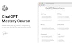 ChatGPT Mastery Course image